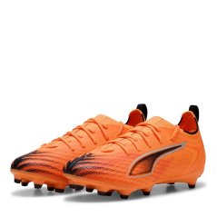 Puma Ultra 5 Pro Juniors Firm Ground Football Boots Orange/Black