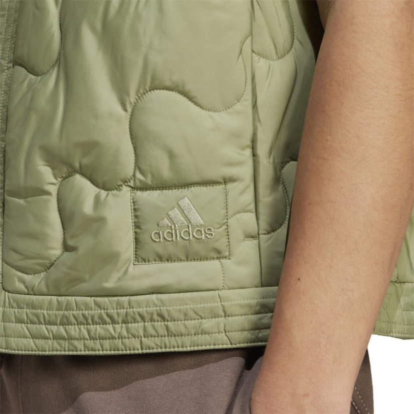 adidas Men's Nuganic Light Insulation Sleeveless Recycled Gilet Tent Green