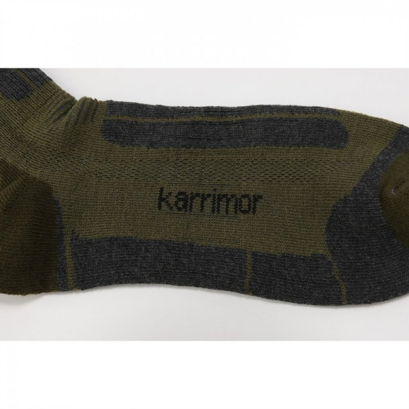 Karrimor 2 Pack Trekking Socks Mens Khaki