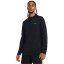 Under Armour Men's Vanish Zipped Long-Sleeve Performance Gym Top Black