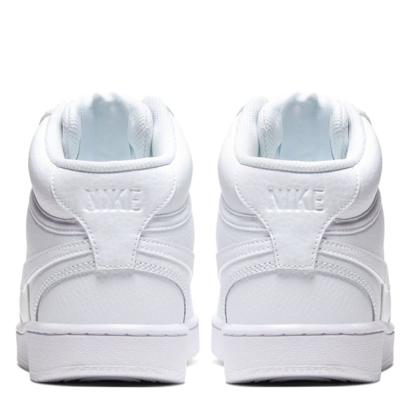 Nike Court Vision Mid Women's Hi Tops Triple White