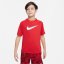 Nike Dri-FIT Multi+ Big Kids' (Boys') Graphic Training Top UNIVERSITY RED/