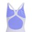adidas Three Stripe Swimsuit Junior Girls Violet/Cobalt