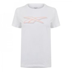 Reebok Women's Vector Graphic Regular Fit T-Shirt White