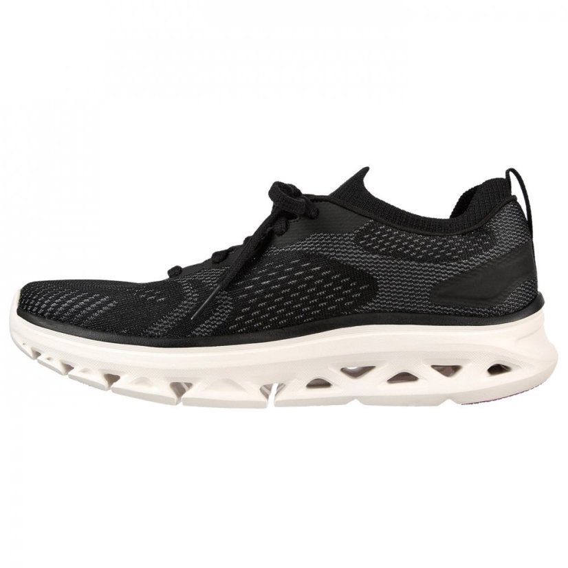 Skechers Engineered Mesh Laced Slip-On Low-Top Trainers Girls Black/White