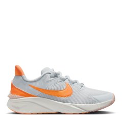 Nike Star Runner 4 Big Kids Road Running Shoes Grey/Orange