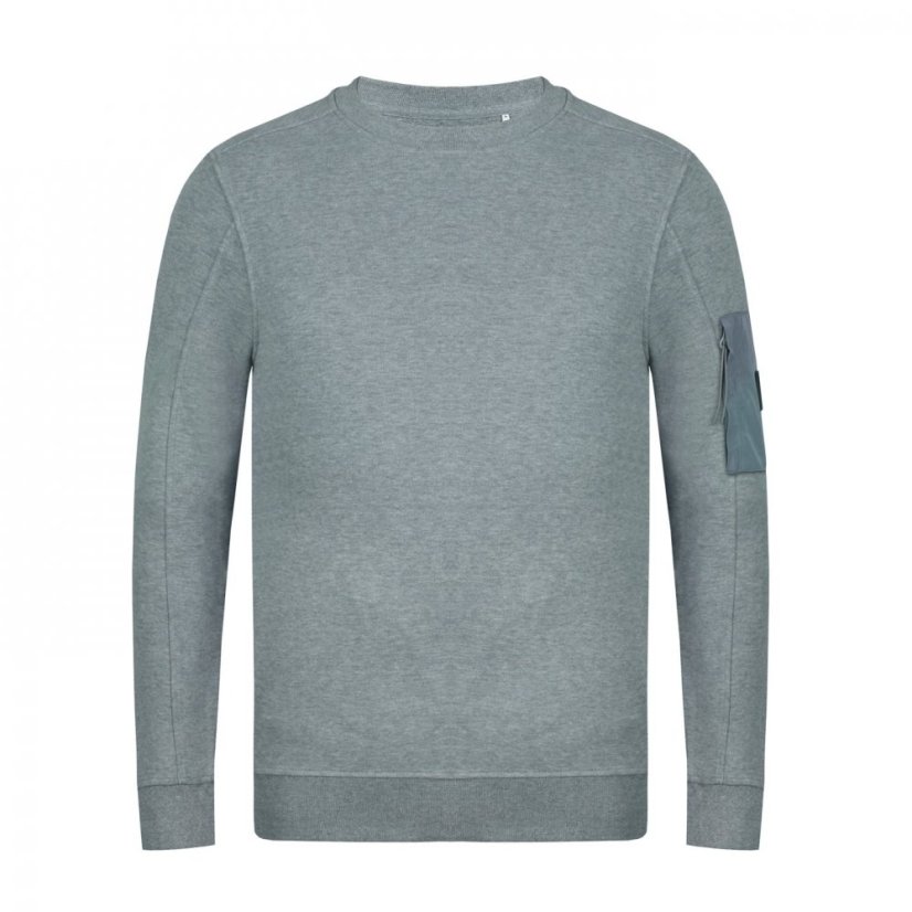 Firetrap Crew Sweatshirt Grey Marl