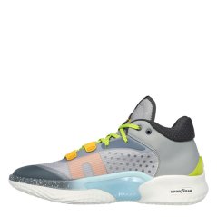 Skechers Basketball SKX Resagrip Trainers Mens Grey/White