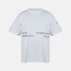 Everlast Men's NYC Linear Oversized T-Shirt White