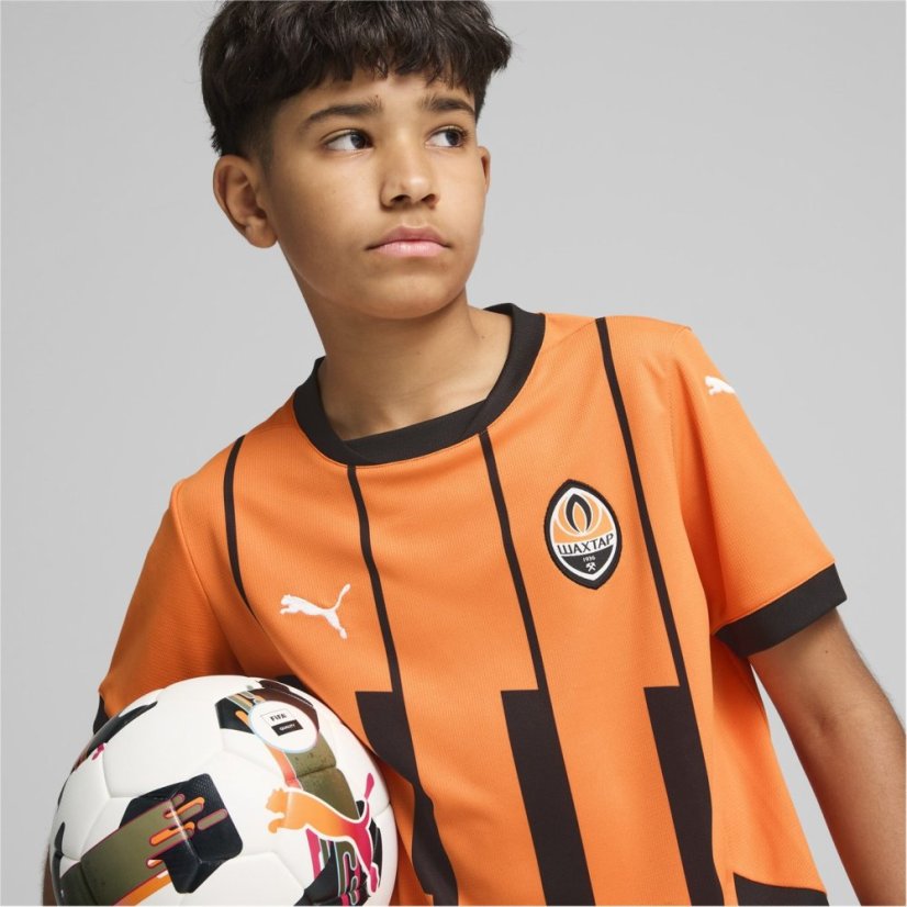 Puma FC Shakhtar Donetsk Home Shirt 2024 2025 Juniors Orange