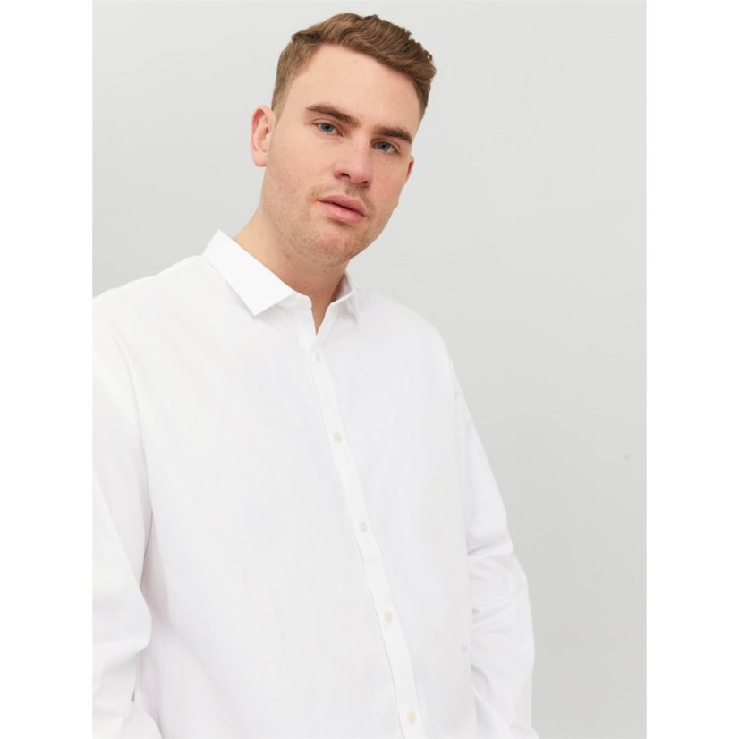 Jack and Jones Cardiff Shirt Mens Plus Size White