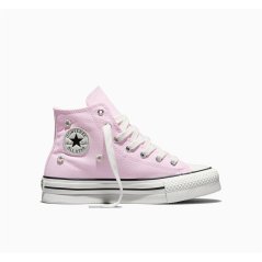 Converse Kids' Canvas High-Top Trainers Bloom Pink