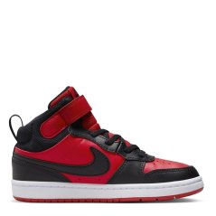 Nike Court Borough Mid 2 Little Kids' Shoe Red/Black