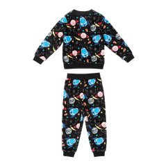 Firetrap Boys Space Velour Pyjama Set Black