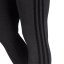 adidas Essentials 3 Stripe Leggings Womens Dark Grey