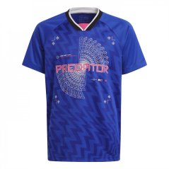 adidas Football-inspired Predator Jersey Juniors Lucid Blue