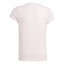 adidas Girls Essentials Linear T-Shirt Pink