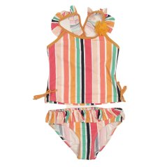 SoulCal 2 Piece Swim Set Infant Girls Ochre Striped
