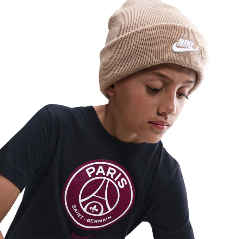 Nike PSG Crest T-Shirt Juniors Black