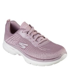 Skechers Athletic Mesh Lace Up W Haptic Prin Slip On Trainers Womens Mauve