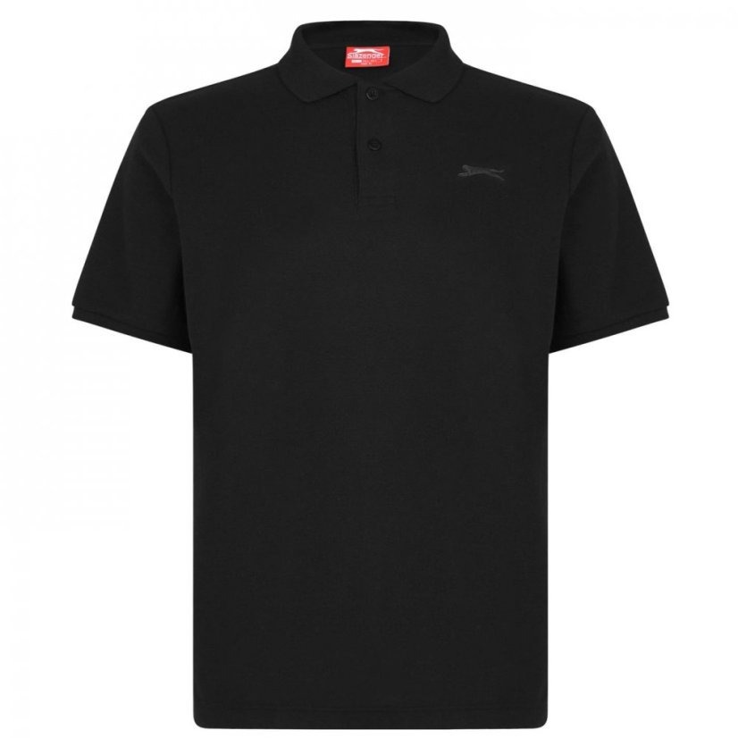 Slazenger Plain pánske polo tričko Black