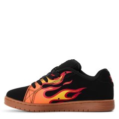 DC Kids' Skate Shoes Black/Flame