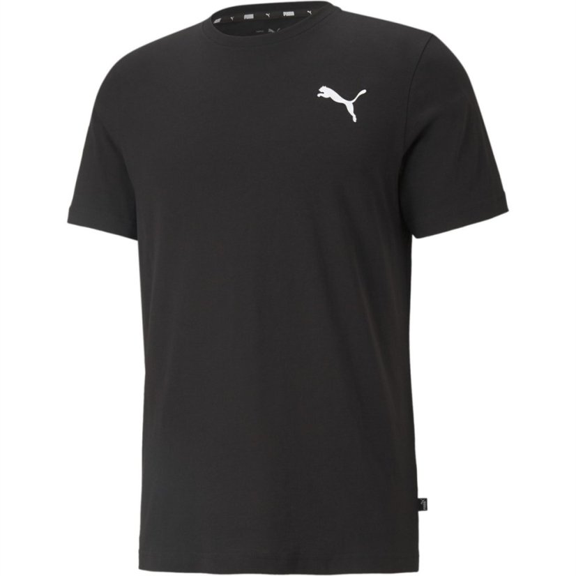 Puma Ess Small Logo Tee T-Shirt Mens Pblk/Cat