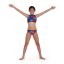Speedo Star 2 Piece Junior Girls Red/Blue