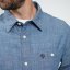 Howick Chambray Weekend Elegance Long Sleeve Shirt Denim