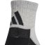 adidas Aeroready Ankle 6 Pack Socks Womens Gry/Blk/Wht