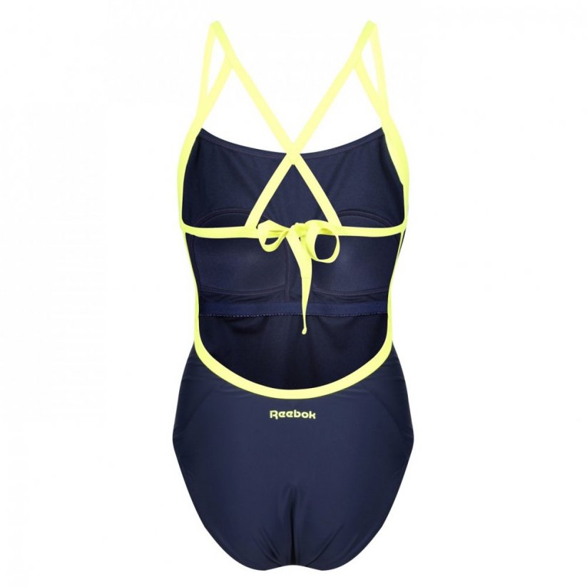 Reebok Dorris Swimsuit Navy/Yellow