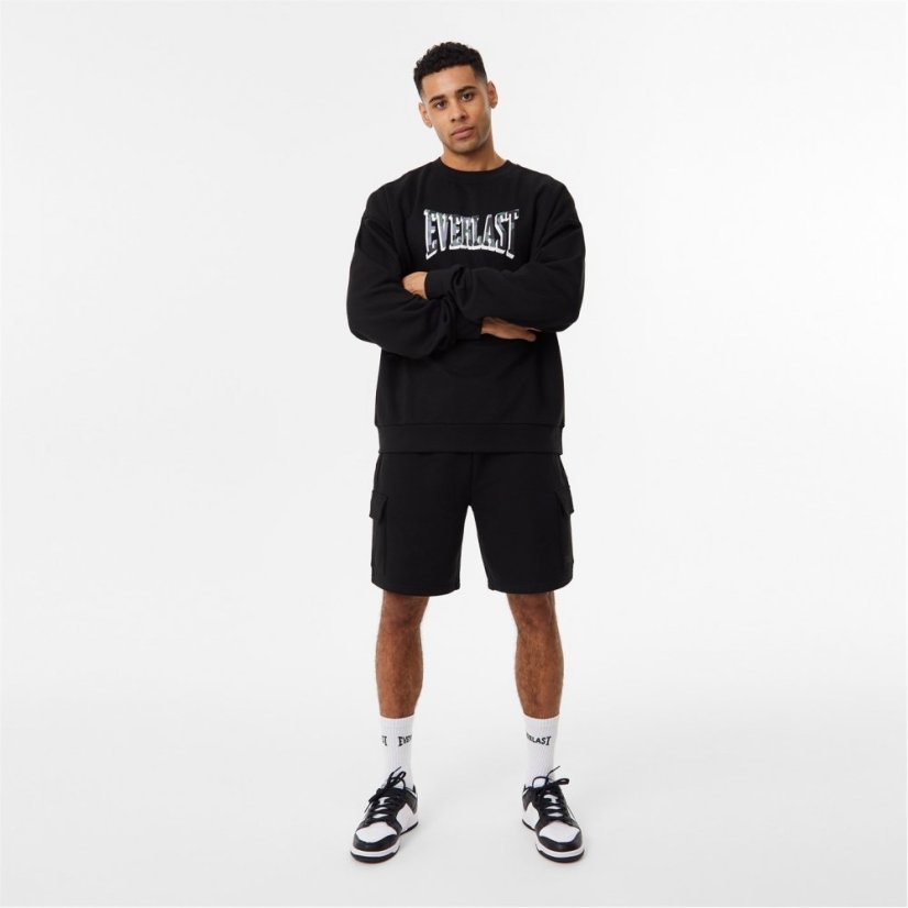 Everlast Camo Logo Sweatshirt Mens Black