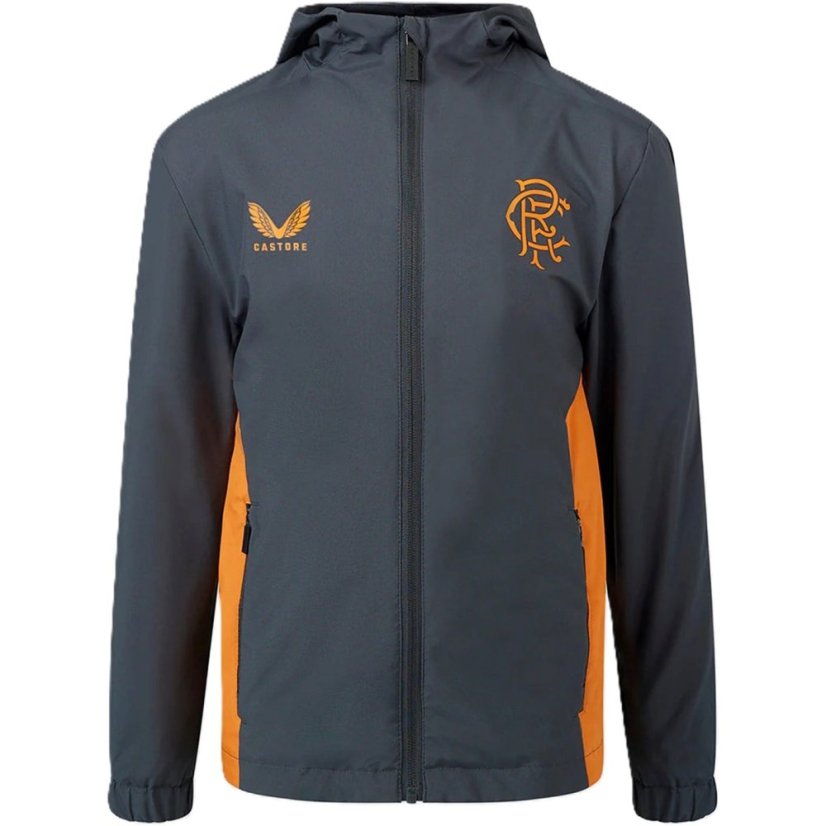 Castore Unisex Kids' Licensed Rain Anorak Jacket True Red