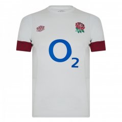 Umbro England Rugby Training Shirt 2023 2024 Adults Dew/Red