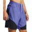 Under Armour Men's Elite Hybrid Performance Gym Shorts Purple