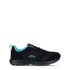Slazenger Force Mesh Trainers Womens Black/Blue