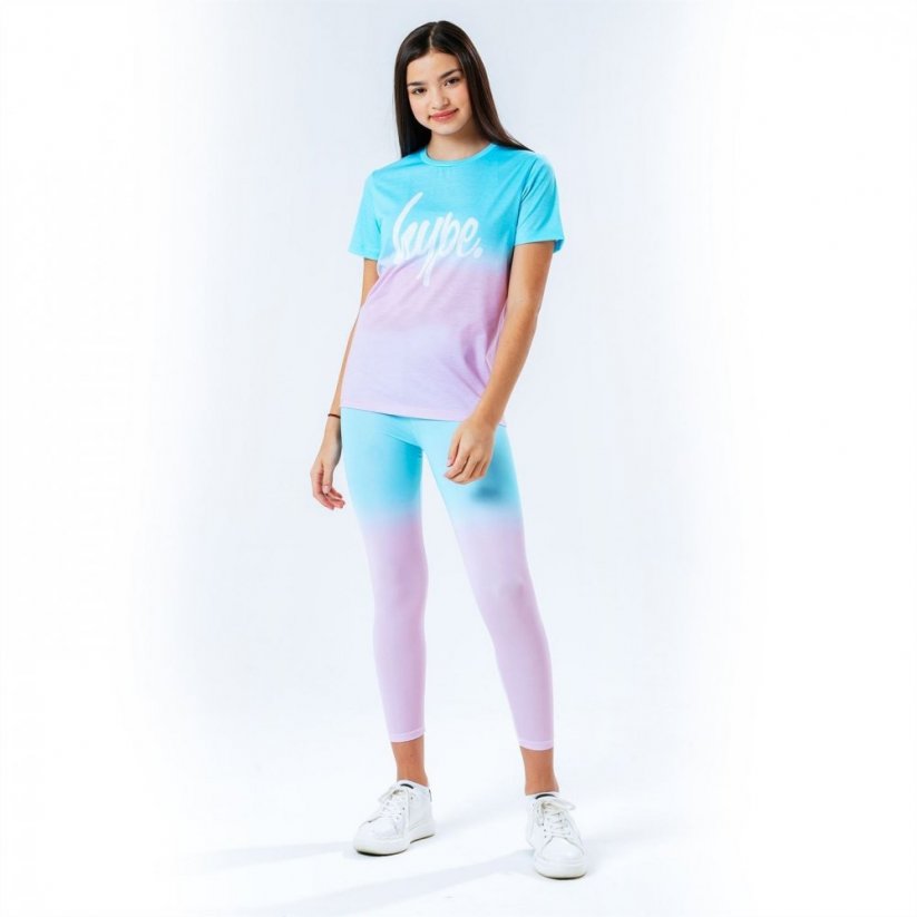 Hype Kids Fade T-Shirt Pink/Blue