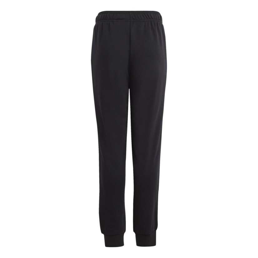 adidas Essentials Regular Fit Big Logo Cotton Joggers Black/White