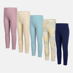 Miso 5Pk Leggings In62 Navy/Floral