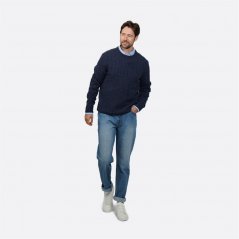 Howick Howick Andover Cable Jumper Indigo