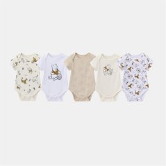 Character 5Pk Bodysuit Baby Winnie
