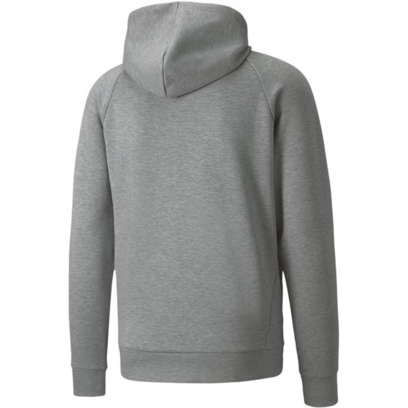 Puma Classics Tech FZ Hoodie Mens Med Grey Hea