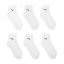 Nike Everyday Cushioned Training Ankle Socks (6 Pairs) White/Black
