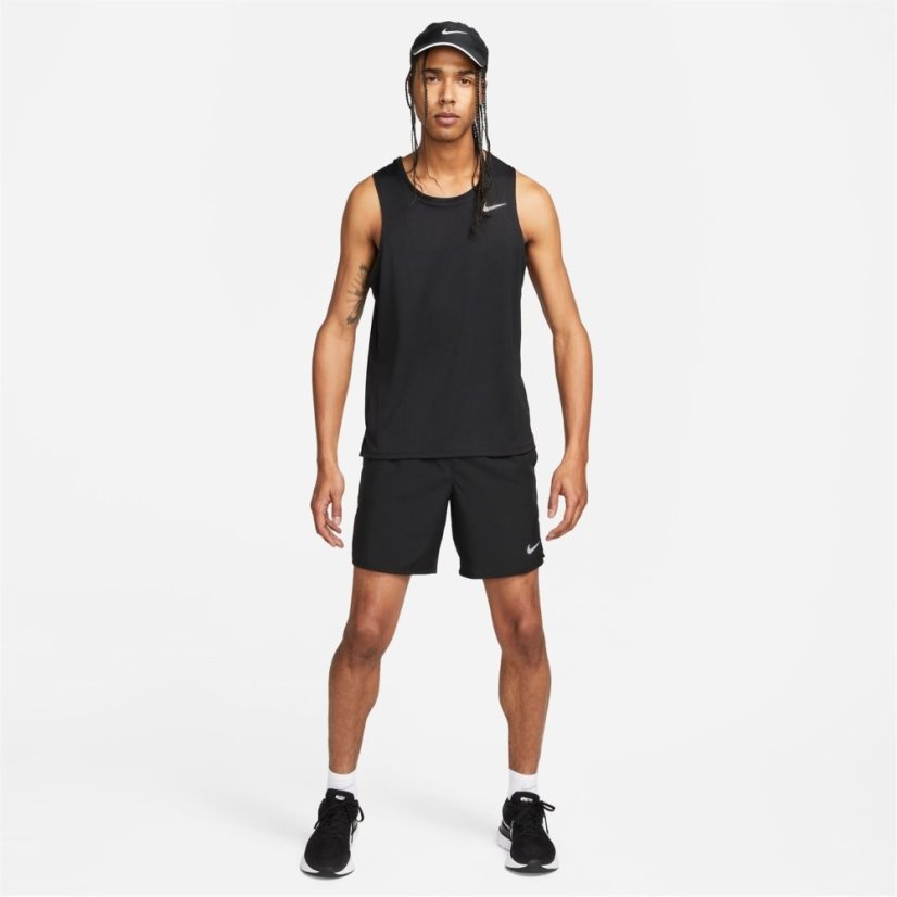 Nike Dri-FIT Miler Men's Running Tank Black/Silver