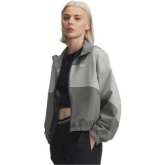 Under Armour Women's Rival Woven Long-Sleeve T-Shirt Gren/Titan/Whit