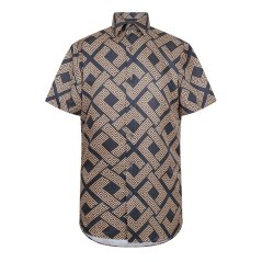 Criminal Damage Men's Roman Shirt Short Sleeve Shirt Black/Gold