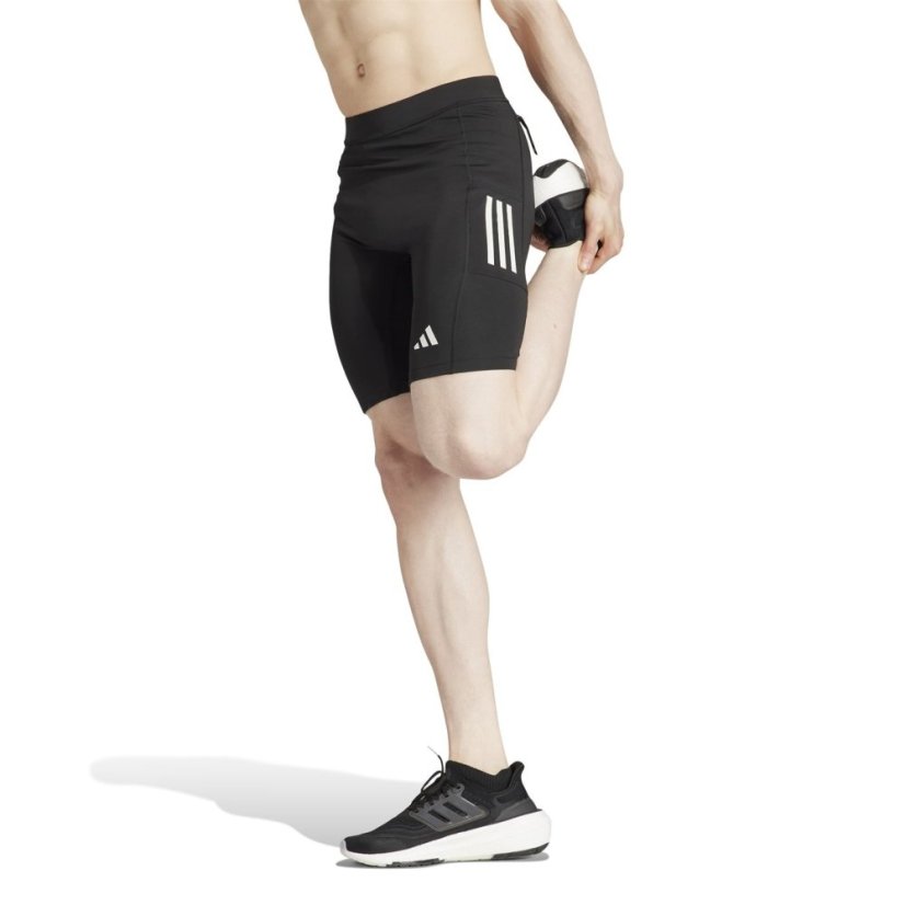 adidas Own the Run Short Tights Mens Black