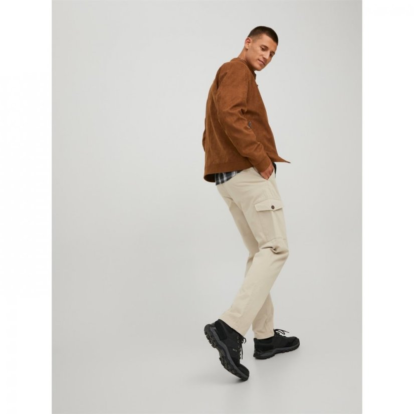 Jack and Jones Bowie Cargo Trousers Oxford Tan