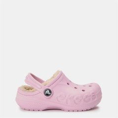 Crocs Baya Lined Clogs Childrens Ballerina Pink