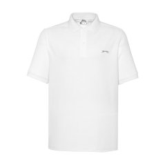 Slazenger Plain pánské polo tričko White